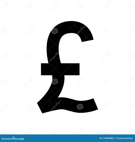 Uk Pound Currency Symbol. Black British Pound Sign. Pound Icon. Stock ...