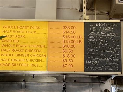 Menu at Roast Duck Kitchen Inc BBQ, Aiea