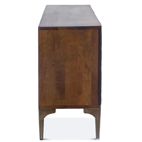 Anna Modern Solid Wood 4 Door Sideboard | Zin Home