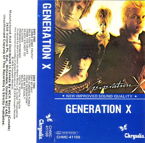 Generation X – Generation X (Dolby, Cassette) - Discogs