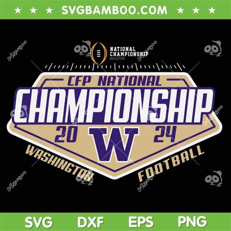 Washington Huskies Sugar Bowl Champions SVG