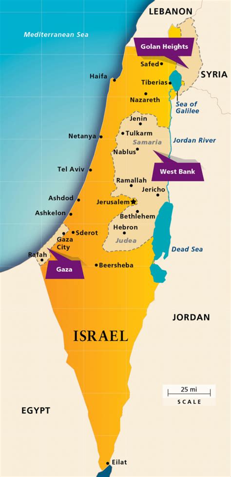 Maps: Israel Today | Aipac with Printable Map Of Israel | Printable Maps