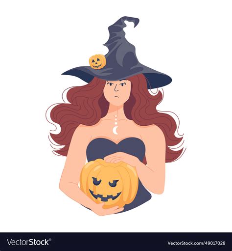 Halloween witch Royalty Free Vector Image - VectorStock