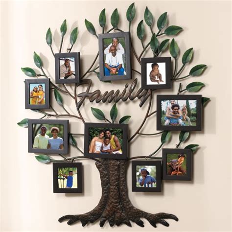 NEW 27" x28" Photo Family Tree Metal Wall Art | eBay