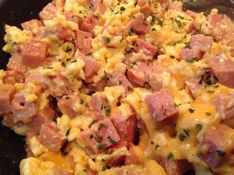 Cheesy Spam and Eggs - My Recipe Magic