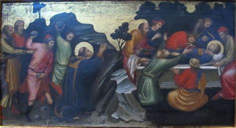 The Stoning of St. Stephen / The Burial of St. Stephen Painting | Mariotto di Nardo Oil Paintings