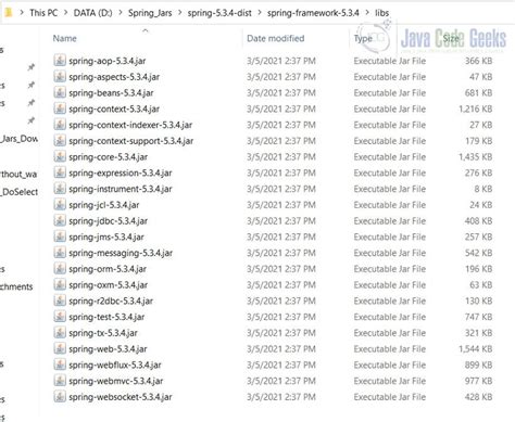 How to Download Spring Framework JARs - Java Code Geeks
