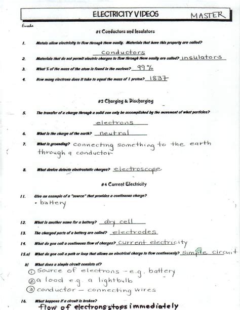 Bill Nye Static Electricity Worksheet Bill Nye Phases Matter — db-excel.com