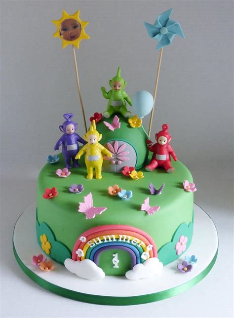 Teletubbies 1st birthday cake - cake by Angel Cake Design - CakesDecor