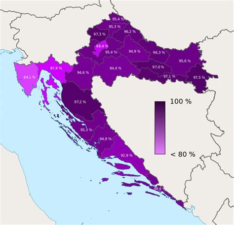 Religiousness in Croatia by region | Croatia, Region, Religion