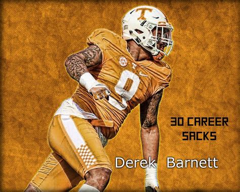 Derek Barnett 30 career sacks | Tn football, Tennessee football ...