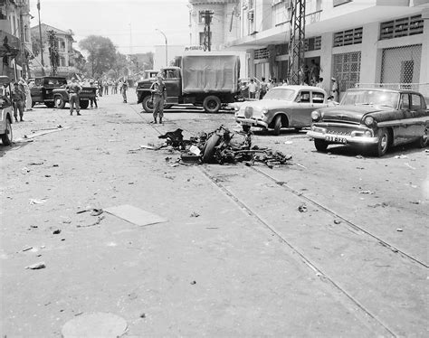 File:Scene of Viet Cong terrorist bombing in Saigon, Republic of ...