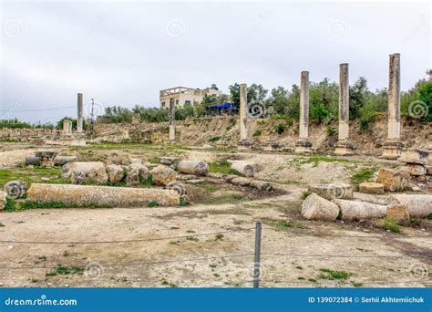 Herod the Great Palace in Sebastia, Samaria Stock Photo - Image of east ...