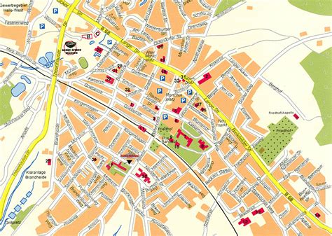 Halle City Map - Halle Germany • mappery