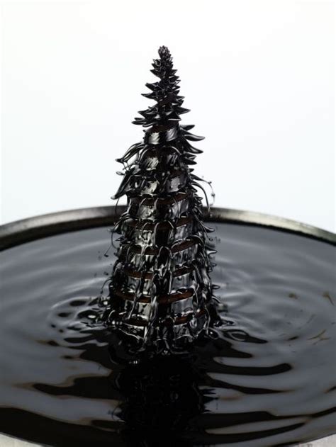 Ferrofluid Sculpture. | Ferrofluid art, New media, Ferrofluid