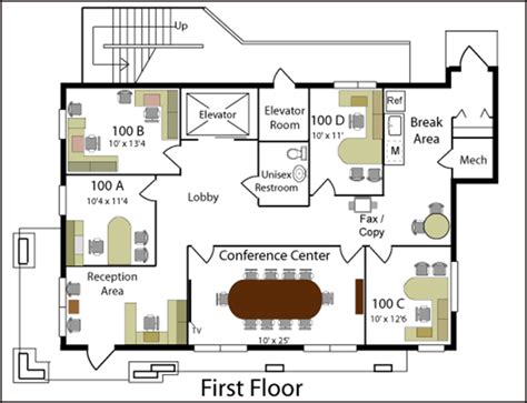 Office Floor Plan Layout Samples Template Space Planning