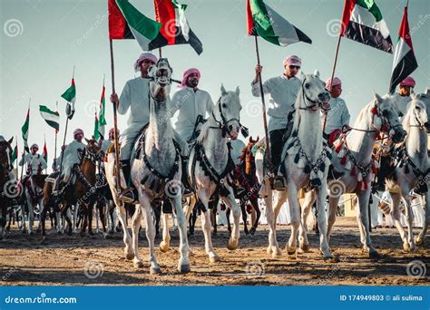 Camel Riders Line Up To Race Editorial Stock Photo - Image of heritage, shows: 174949803