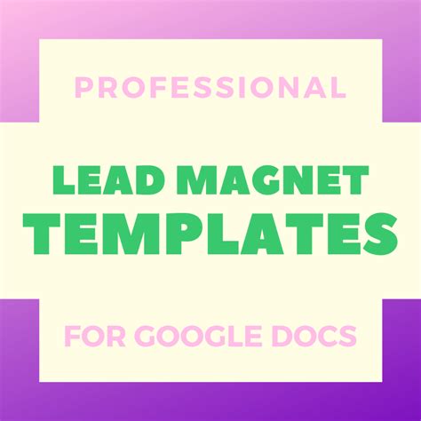 Professional Lead Magnet Templates