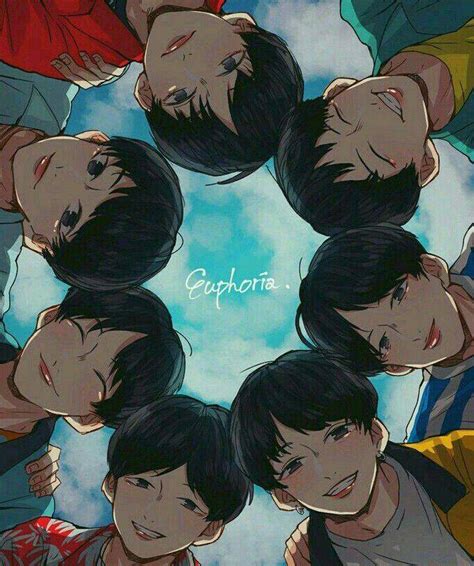 BTS × Anime 🥰💗(Fanart) - BTS WORLD