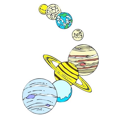 Solar System Cartoon Drawing at PaintingValley.com | Explore collection ...