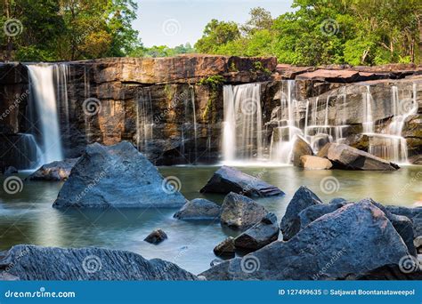 Tat Ton Waterfall,Chaiyaphum,Thailand Stock Image - Image of cascade ...