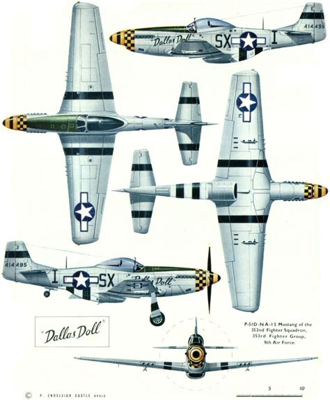 North American P-51D-NA-15 Mustang, fighter USAF , 1945 | Vintage aircraft, Wwii fighter planes ...