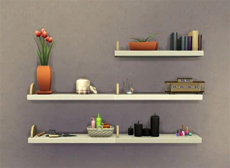 Clutter Anywhere - The Sims 4 Catalog | Floating shelves, Clutter, Home ...