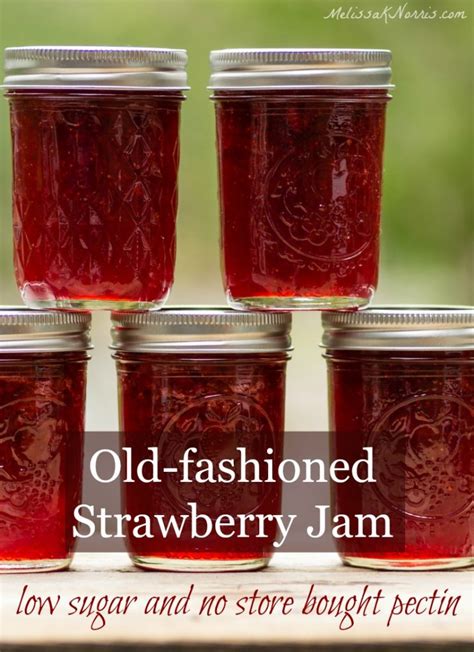 Strawberry Jam Recipe without Pectin and Low Sugar