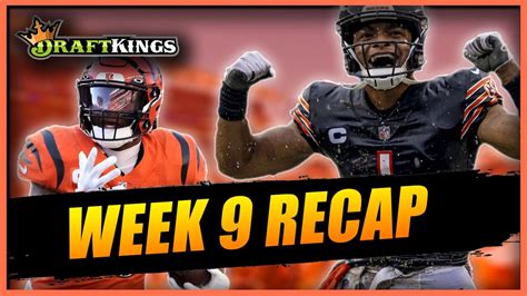 DRAFTKINGS NFL DFS Week 9 Fantasy Football Recap - YouTube