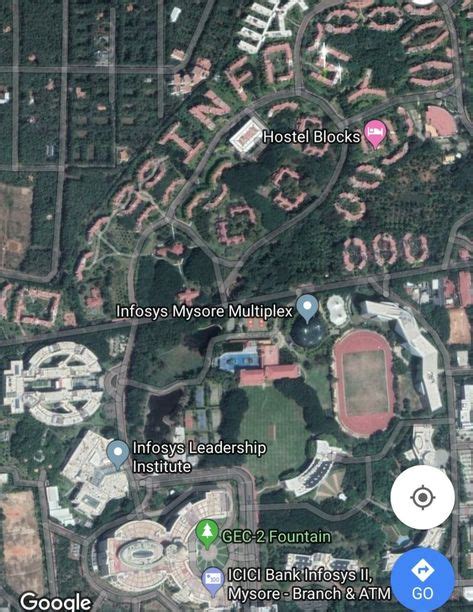 Infosys Mysore Campus Map