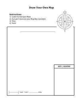 Draw Your Own Map Worksheet | Map worksheets, Kindergarten worksheets ...