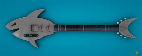 Shark guitar - Wide view by YHOTF on DeviantArt