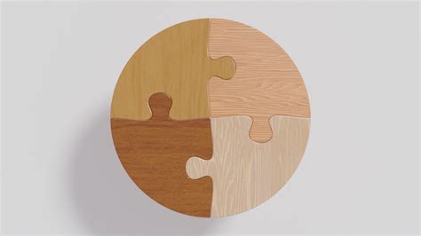 3D Wooden Jigsaw Puzzle Model - TurboSquid 1756231