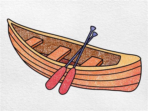 How To Draw A Canoe - HelloArtsy