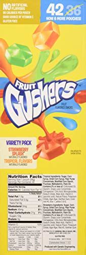 Fruit Gushers Variety Pack (0.9 Ounce, 42 Count) | Pricepulse