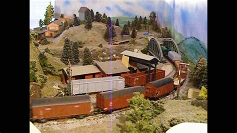 (Layout) TT scale model railway train layout 14 - YouTube