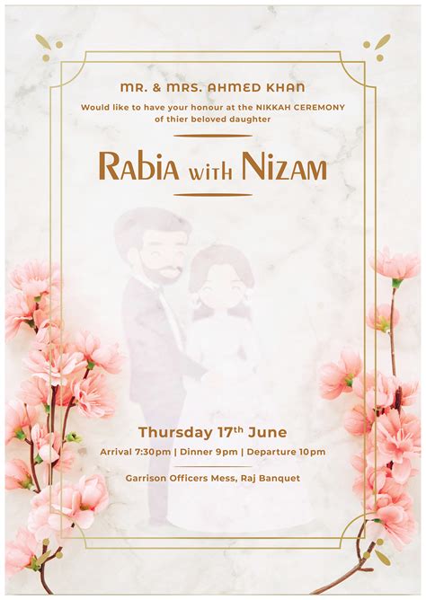 Invitation Card Design | NIKKAH CEREMONY :: Behance