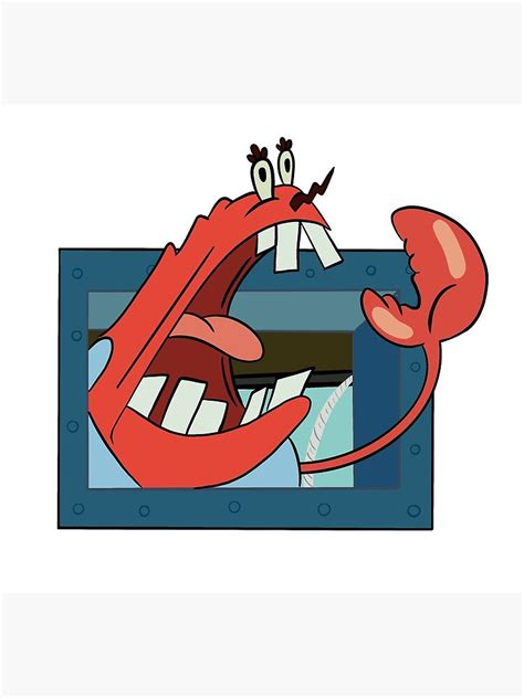 "Mr. Krabs Yelling" Poster by gabbyparker5100 | Redbubble