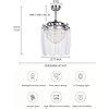 Amazon.com: Tropicalfan Crystal Ceiling Fans with Lights Remote Control, LED Modern Chandelier ...