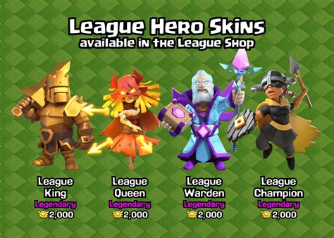 League Hero Skins | What do you think? : r/ClashOfClans