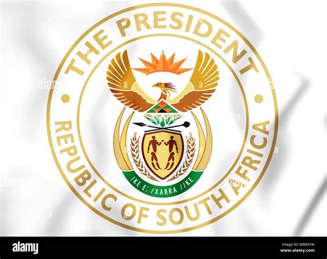 President of South Africa Seal. 3D Illustration Stock Photo - Alamy