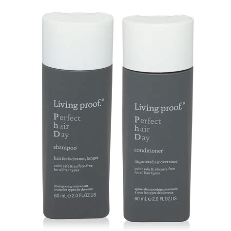 Living Proof Perfect Hair Day Shampoo 2 oz and Living Proof Perfect Hair Day Conditioner 2 oz ...