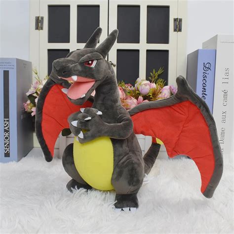 Shiny Charizard Plush Toy Pokemon Anime Dynamax Charizard Plush Toy Doll XY Fire Dragon Stuffed ...