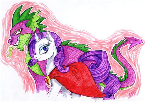 Spike and Rarity by MariaRuta on DeviantArt