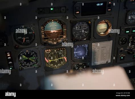 Close up flight instruments in airplane cockpit Stock Photo - Alamy