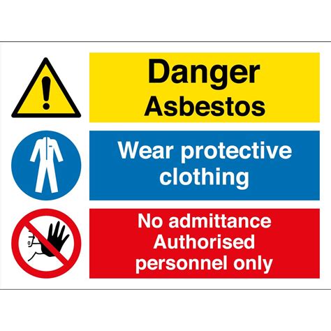 Wear Protective Clothing Asbestos Signs - from Signs UK