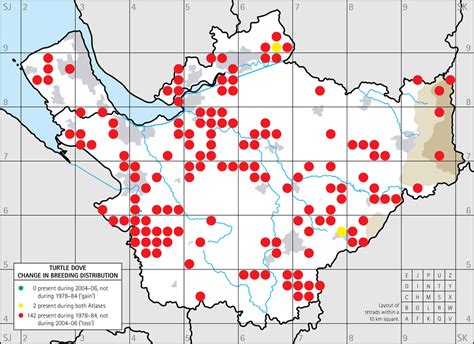 Turtle Dove breeding distribution maps