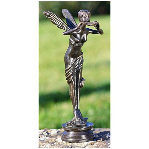 Henri Studios Bronze Fairy 13" High Cast Brass Outdoor Statue - #7M133 ...