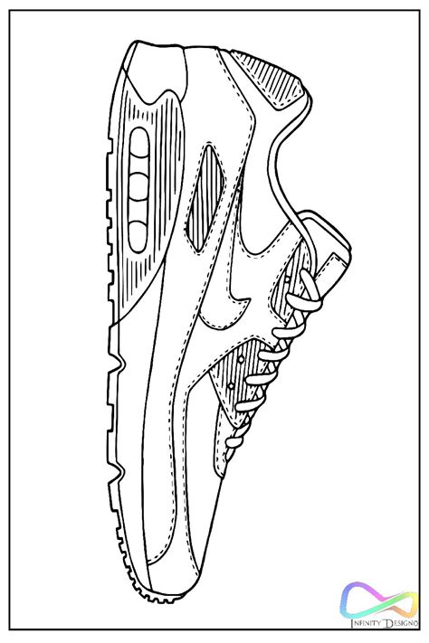 Air Max 90 in 2023 | Printable coloring pages, Coloring pages, Color