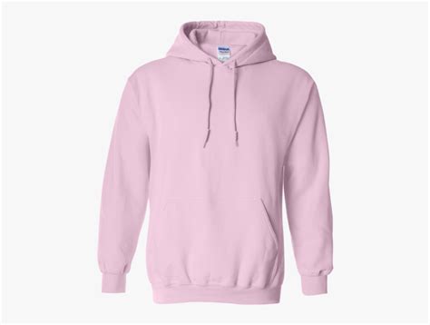 Light Pink Gildan Hoodie, HD Png Download - kindpng